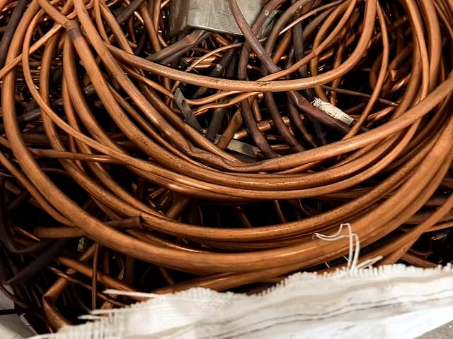 Coiled copper tube